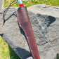 Treeman 9" Filet Knife Red G10 handle Aluminum Crows beak butt