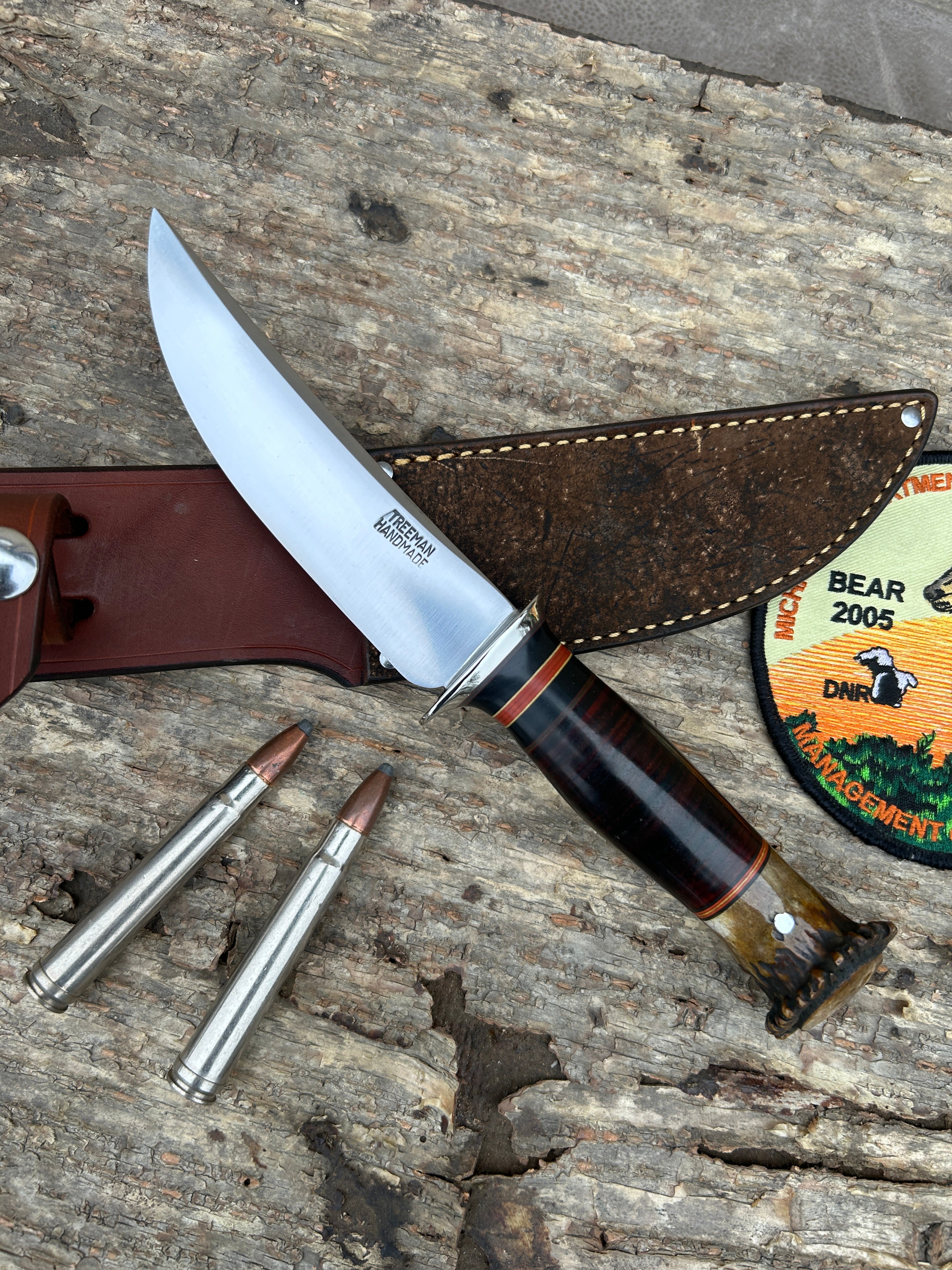 A. Bauermann & co.stag hunting knife ~RARE !