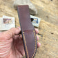 Trout Knife AEB-L  120 Year Old Stag Mammoth Butt cap Beavertail sheath