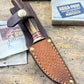 Trout Knife AEB-L  120 Year Old Stag Mammoth Butt cap Beavertail sheath