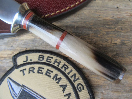 J.Behring Handmade Stainless MI trout knife 