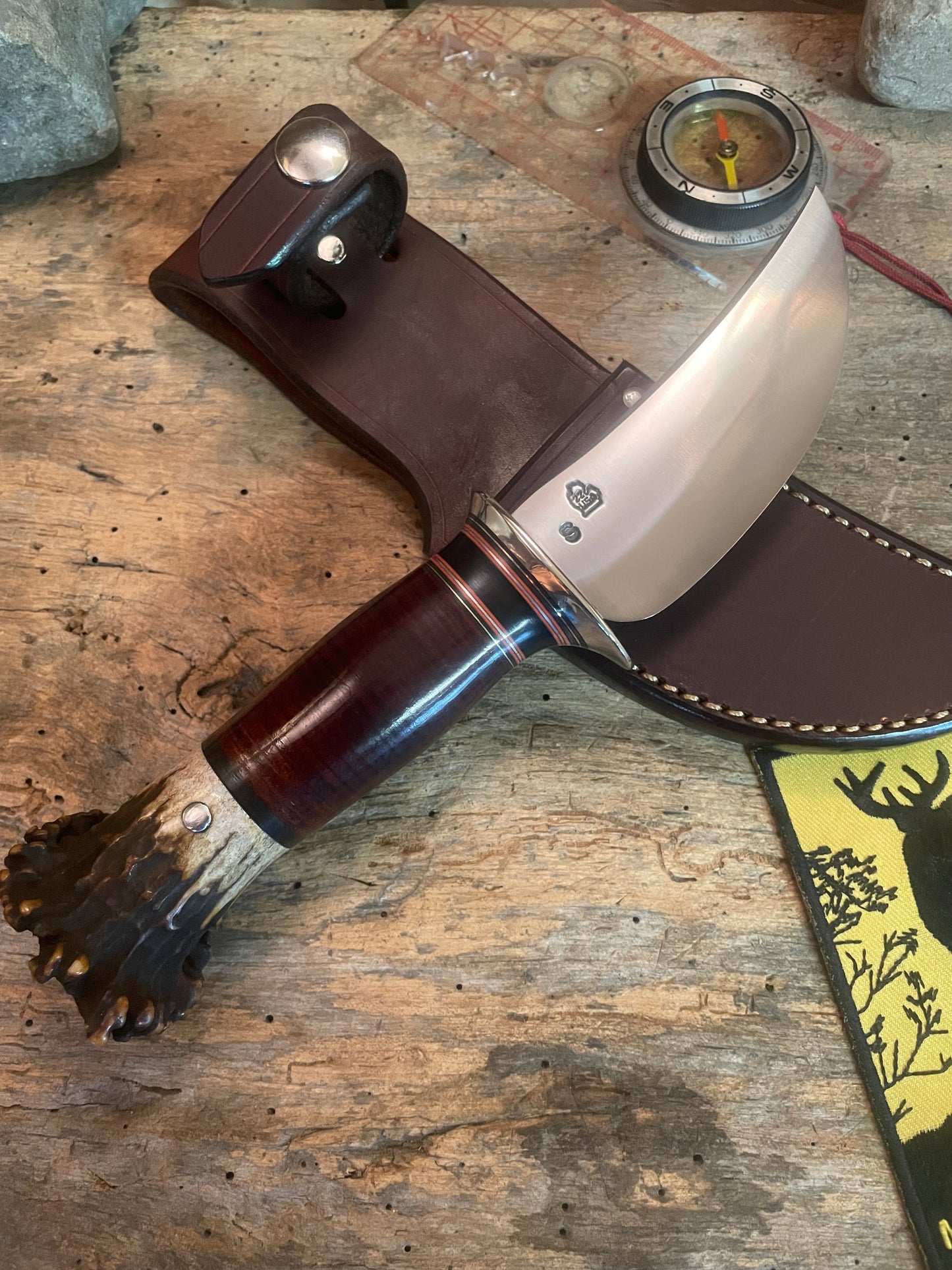 J.Behring Handmade Stainless Michigan Hunter / Skinner